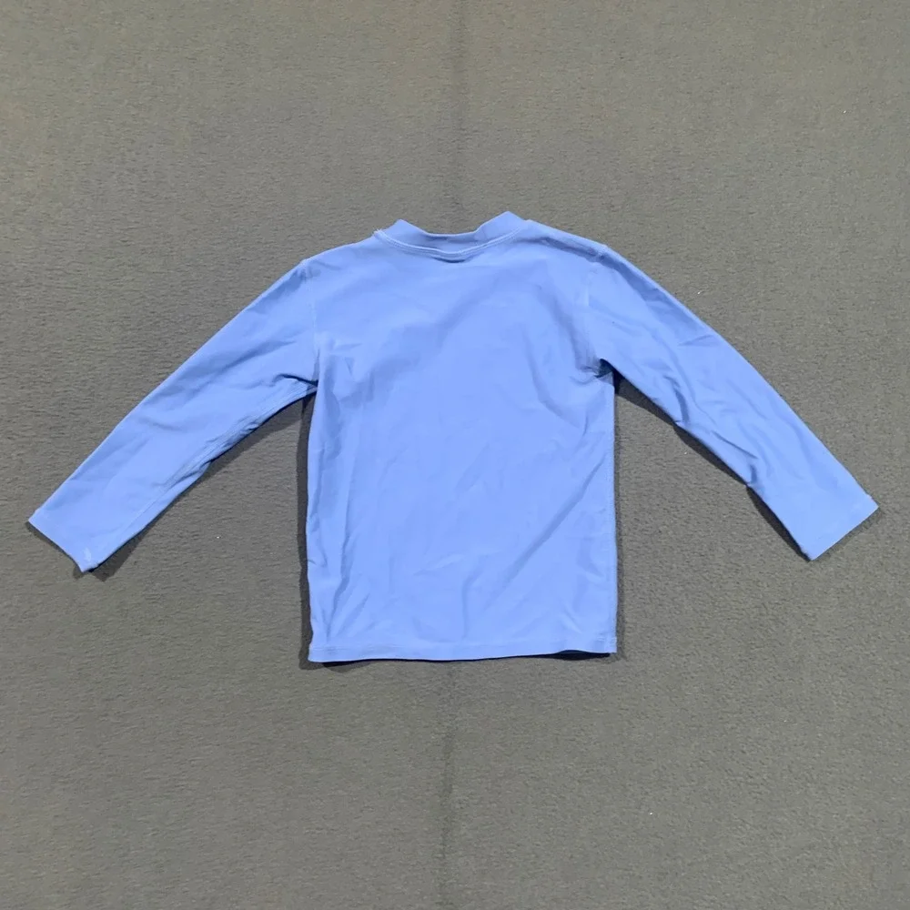 Rugged Butts Boys 3T Long Sleeve Rash‎ Guard Swim Shirt Blue UPF Sun Protection